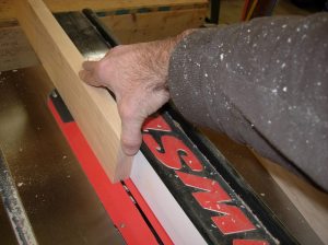 Cutting the groove in the frames