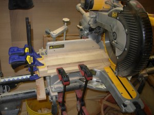 Cutting all the staves to 14-1/4" long