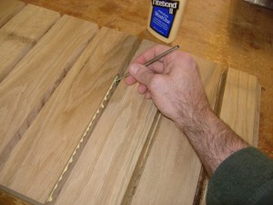 The other side glued