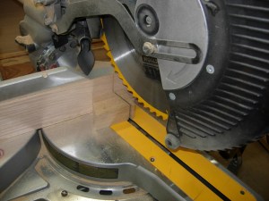 A lot safer cutting the last piece