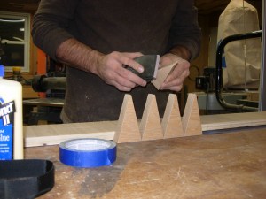 Glueing up the second to the last level