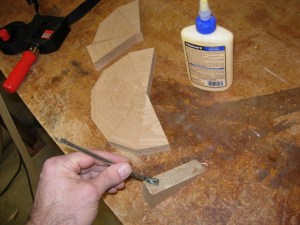 Glueing up my off-cuts for the last one