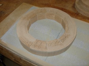 Sanding until all the marks are gone