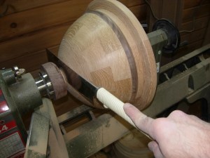 Cutting away the sacrificial portion