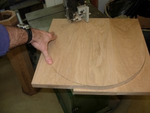 Cutting the new upper base