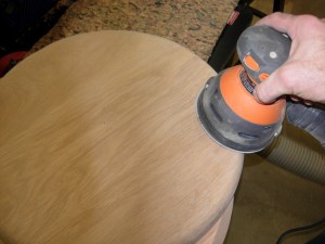 Sanding the bases