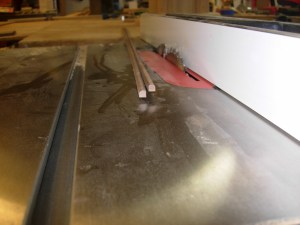 Trim piece ripped in half