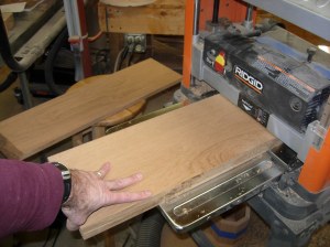 Planing down both door panels