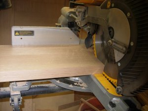 Cutting the board 6" oversize