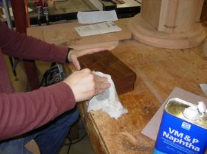 Clean it up with Naphtha