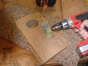 Buff sanding the carve