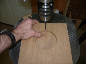 Drilling recesses for magnets