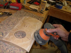 Finish sanding the panel