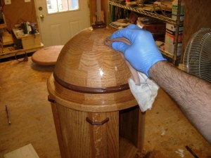 Apply with an old T-shirt