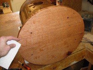 Clear vinyl feet installed