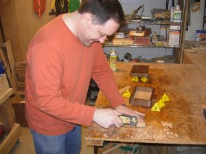 Adding a beveled edge to the cedar sides