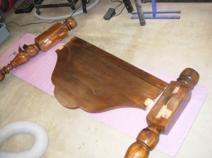 Footboard disassembled