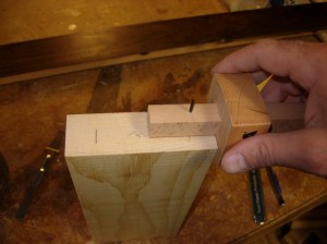 Marking the mortises