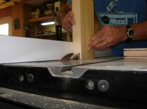 Cutting the long sides