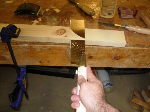 Flush cutting away the waste