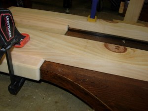 The bracing draws everything up tight