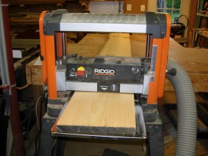 Planing down the side rails