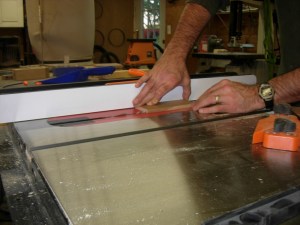 Cutting the dado in the sides