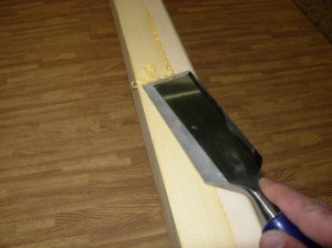 Removing glue squeeze-out