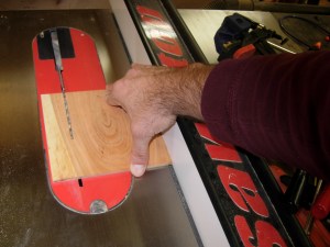 Cutting the tray bottom to size