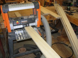 Planing the bed slats
