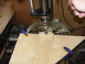 Drilling the slat ends