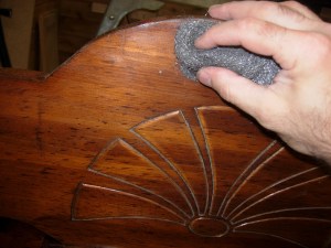 Sanding the existing finish