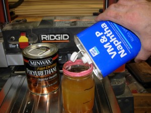 Mixing some wiping poly