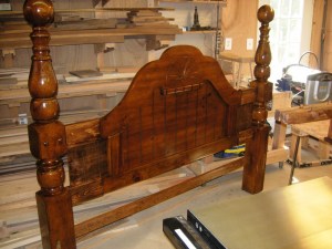 First coat on head board