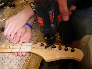 Installing the string trees