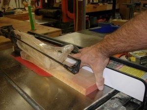 Ripping down the maple