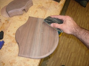 Finish sanding both pieces