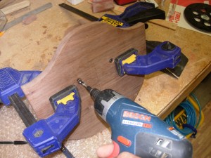 Screwing the back to the front