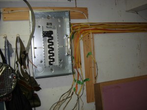 New load center panel installed