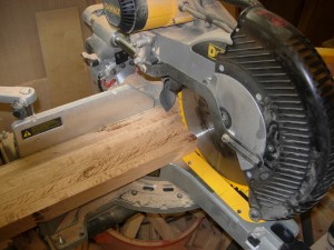 Cutting the strips to length