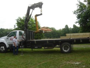 My wood being delivered