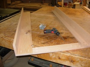 Lower cabinet frame assembled