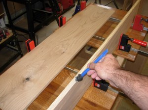 Glueing up the large panel