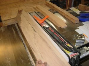 Ripping the rails and stiles