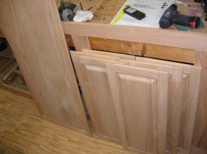 Door edges finished and ready for hinges