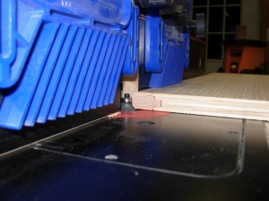 Routing a round-over on the edge