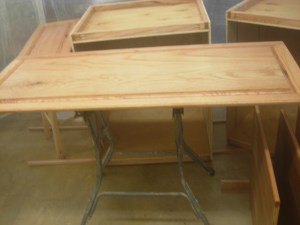 Shelves and large panel done