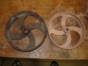 Side by side with the original