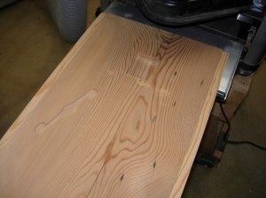 Top, side one carve complete