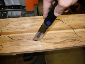 Cutting out the tabs